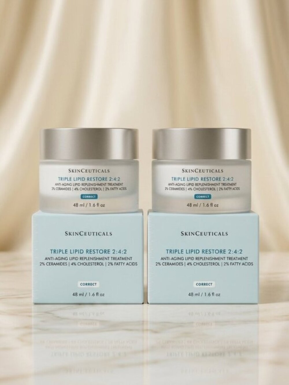 2 Pack SkinCeuticals Triple Lipid Restore 2:4:2 Moisturizer 48ml Each